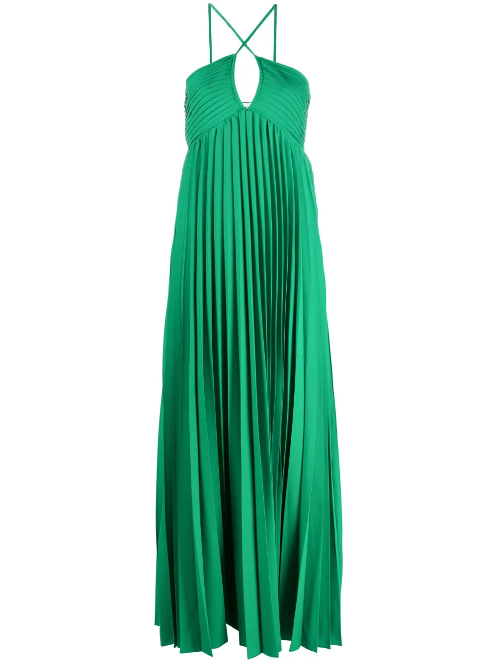Palmer Pleated Long-Length Dress
