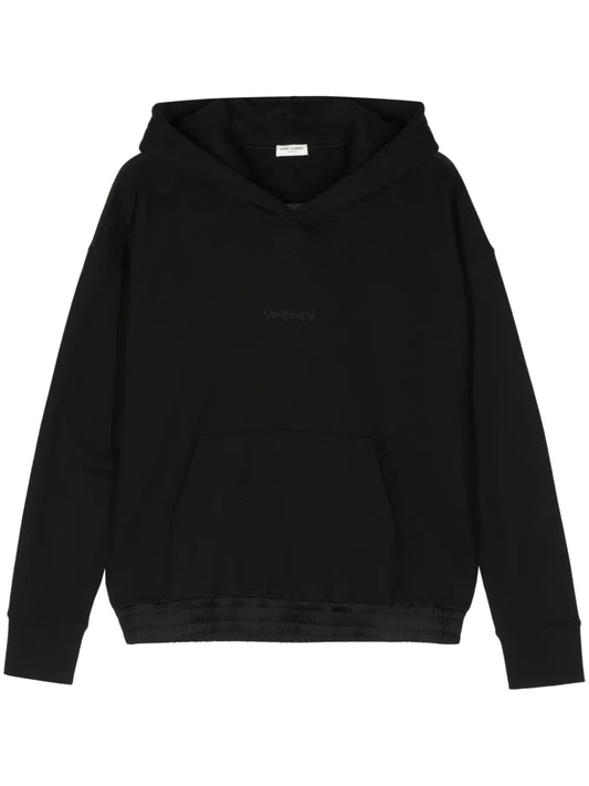 Logo-Embroidered Cotton Hoodie