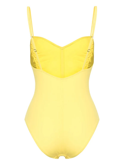 Sweetheart-Neck Ruched Swimsuit