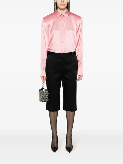 Long-Sleeve Silk Shirt