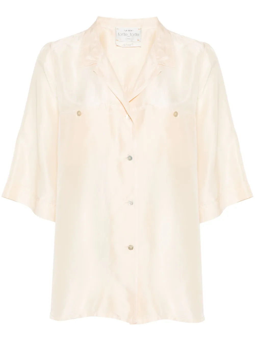 Camp-Collar Silk Shirt