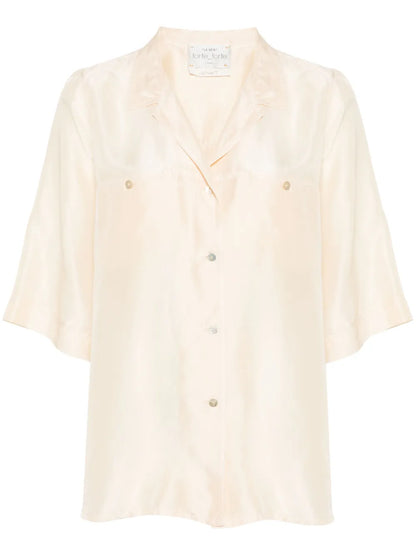 Camp-Collar Silk Shirt