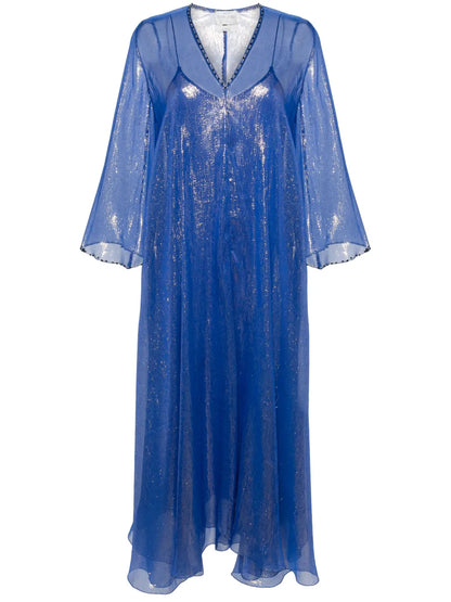 Lurex Kaftan Maxi Dress