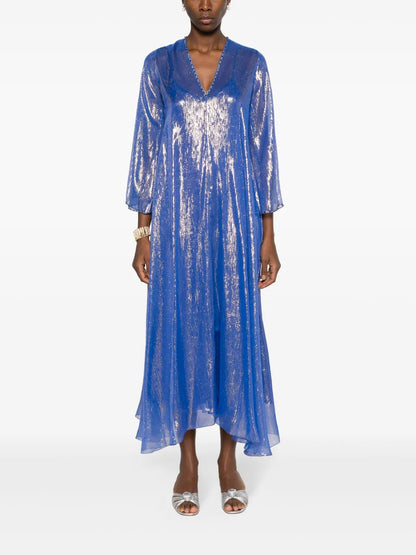 Lurex Kaftan Maxi Dress