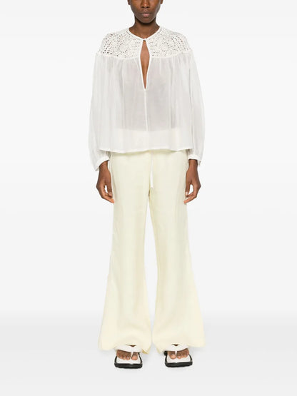 Linen Palazzo Trousers