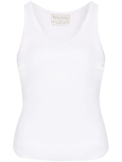 Fine-Ribbed Jersey Tank Top