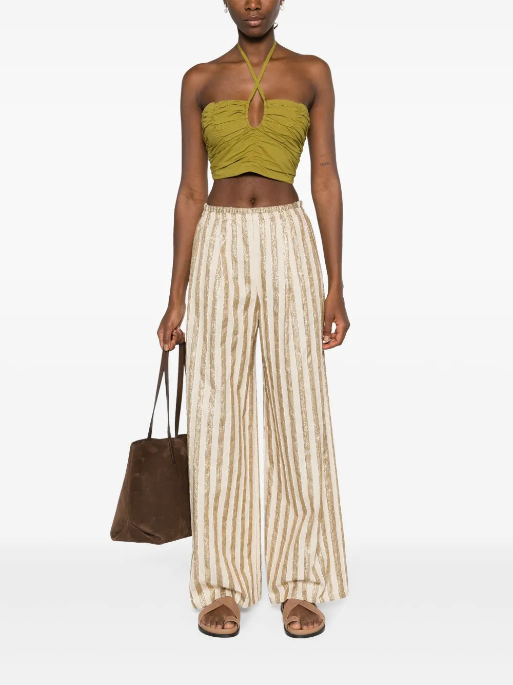Ruffled Halterneck Top