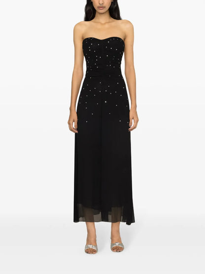 Crystal-Embellished Silk Maxi Dress
