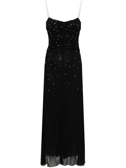Crystal-Embellished Silk Maxi Dress