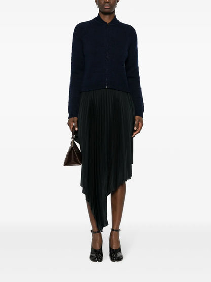 Fine-Knit Wool Cardigan