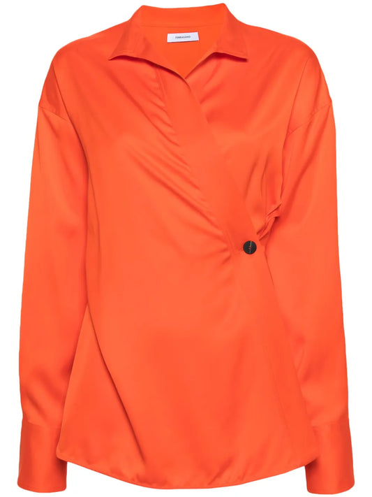 Wrap-Design Blouse