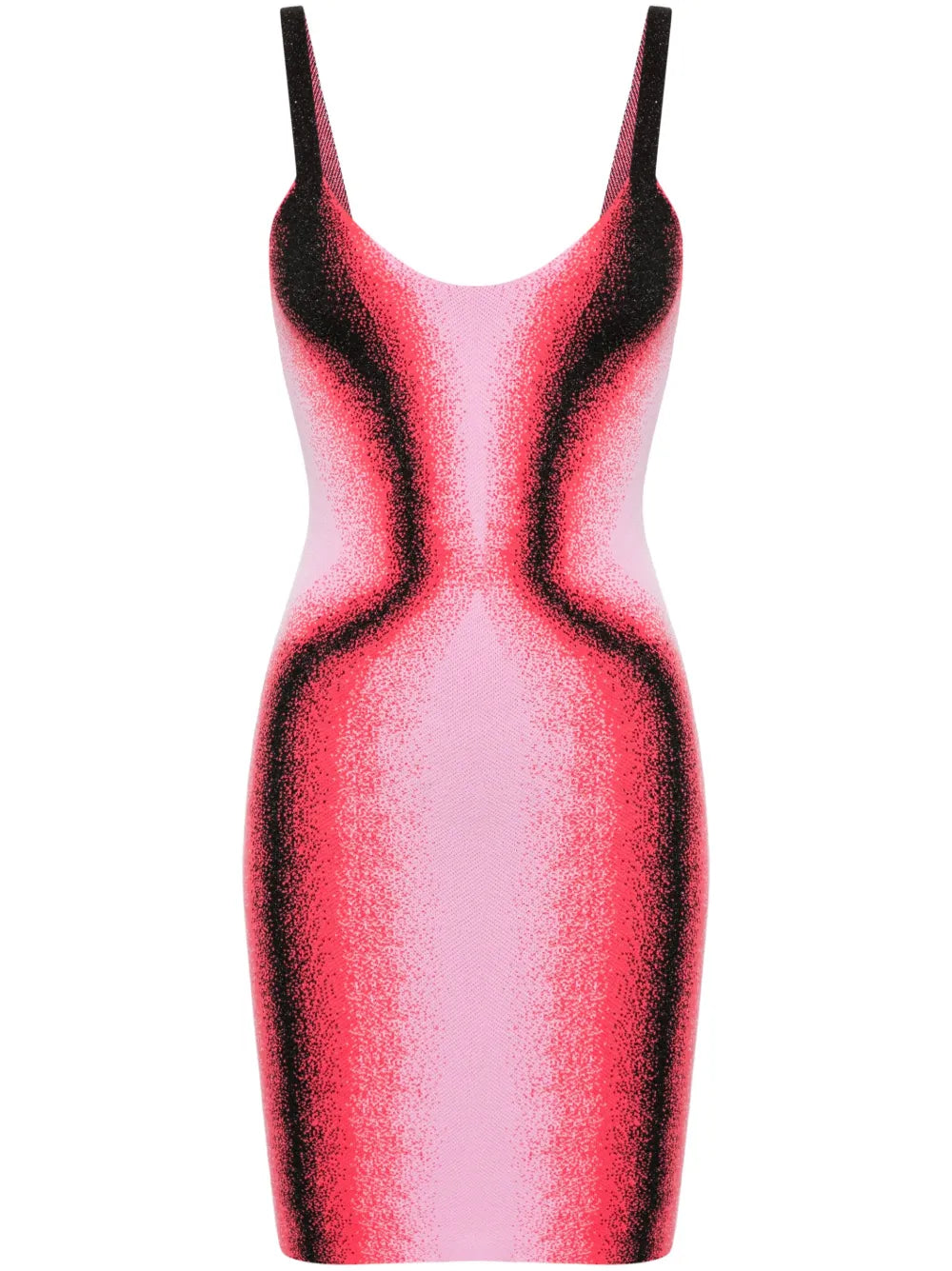 Gradient-Effect Knitted Minidress