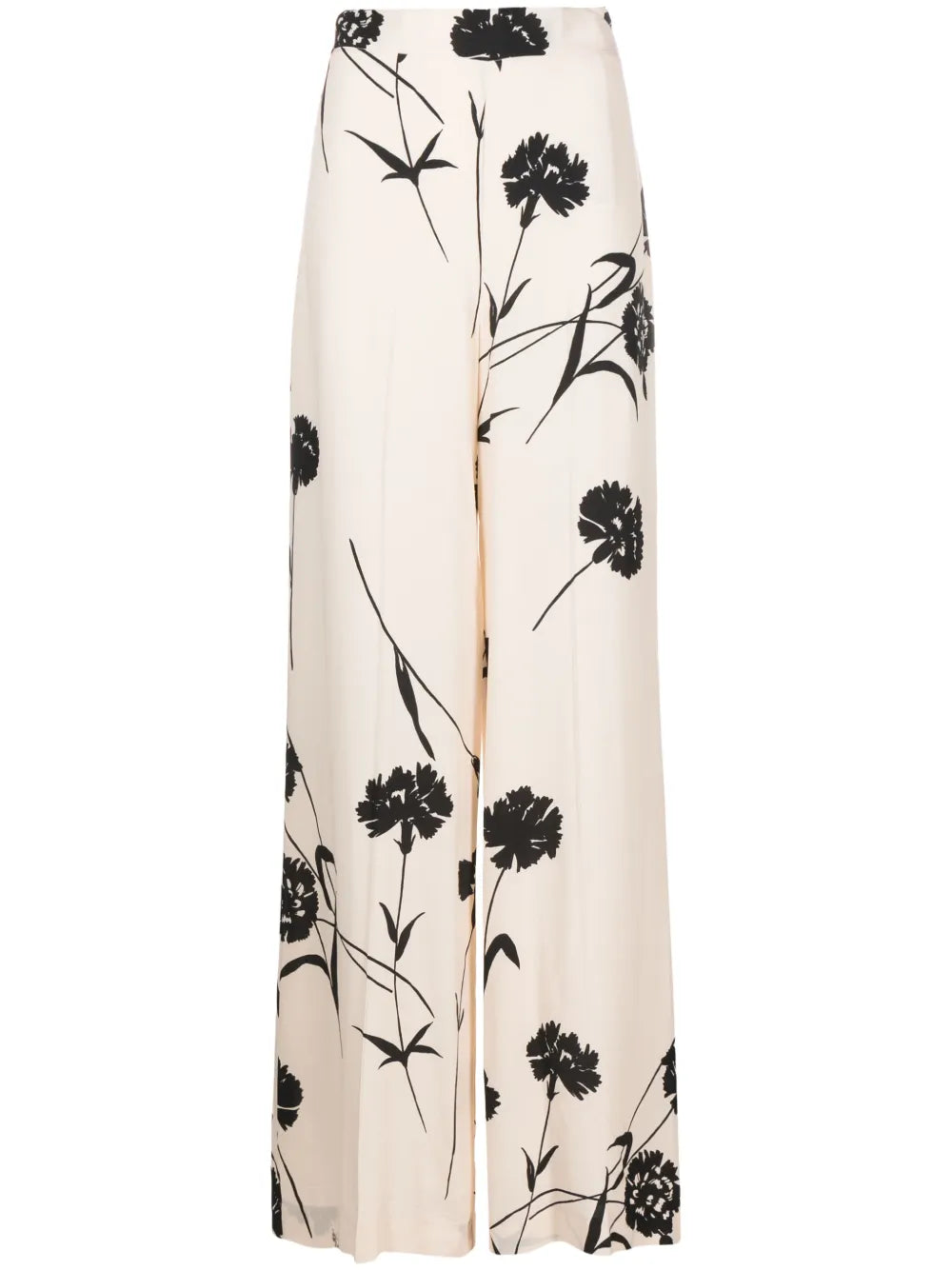 Floral-Print Wide-Leg Trousers