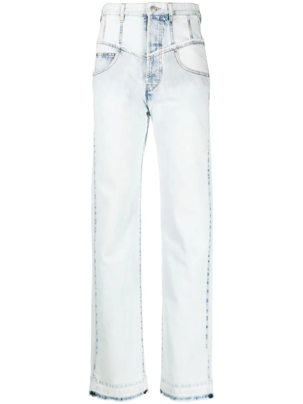 Noemie High-Rise Straight-Leg Jeans