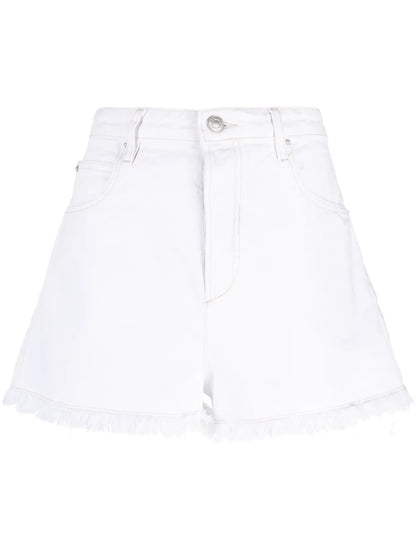 Lesia Frayed Denim Shorts