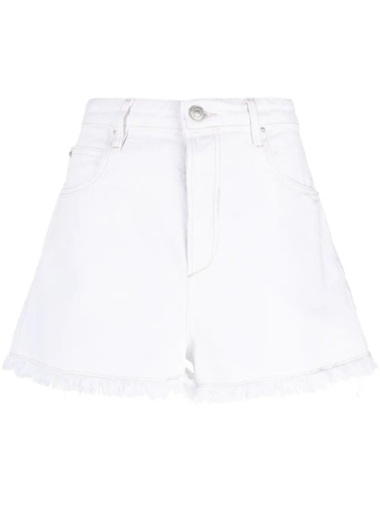 Lesia Frayed Denim Shorts