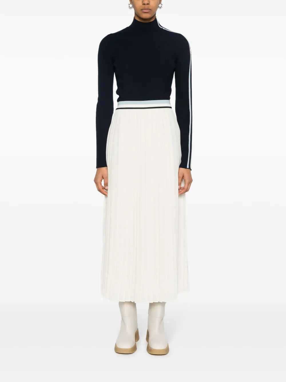 Pleated Midi Skirt