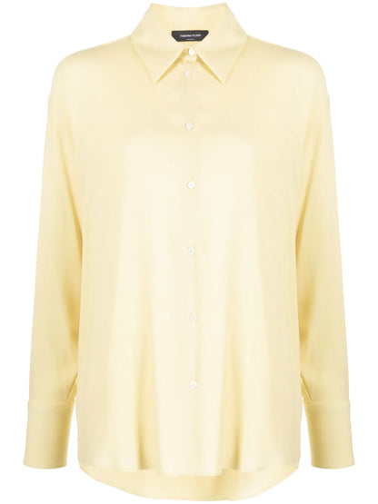 Crepe Semi-Sheer Shirt
