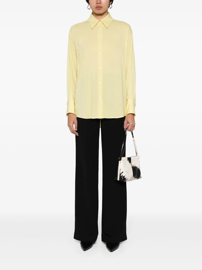 Crepe Semi-Sheer Shirt