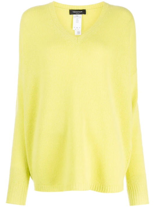 V-Neck Fine-Knit Cashmere Jumper