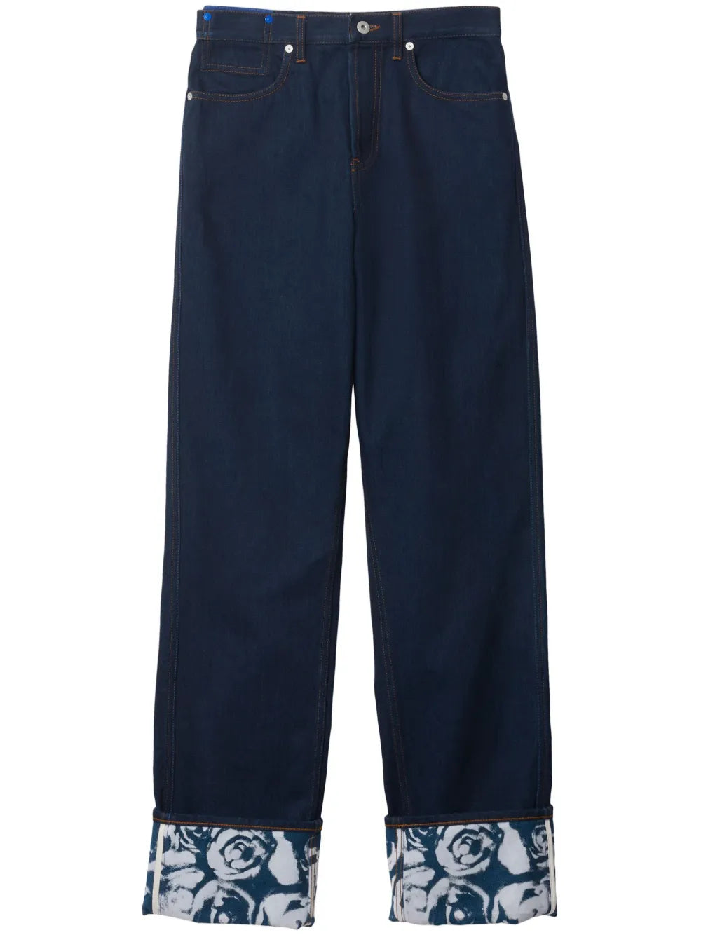 Logo-Patch Straight-Leg Jeans