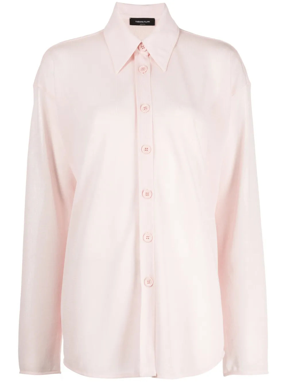 Fine-Knit Semi-Sheer Shirt