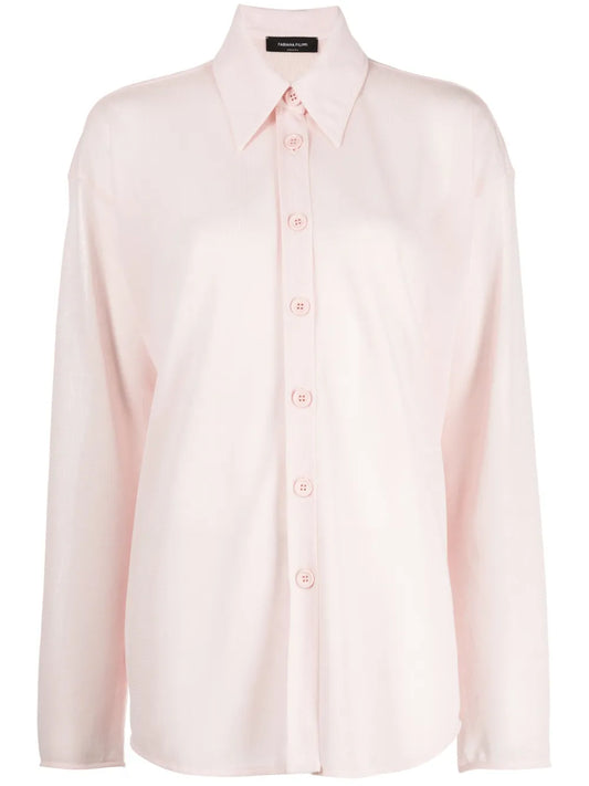 Fine-Knit Semi-Sheer Shirt