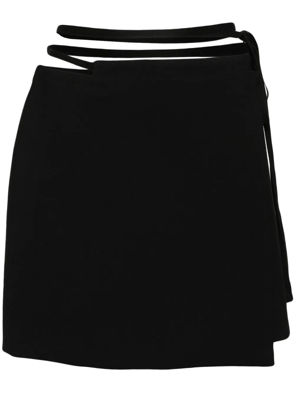 Asymmetric Wrap Mini Skirt