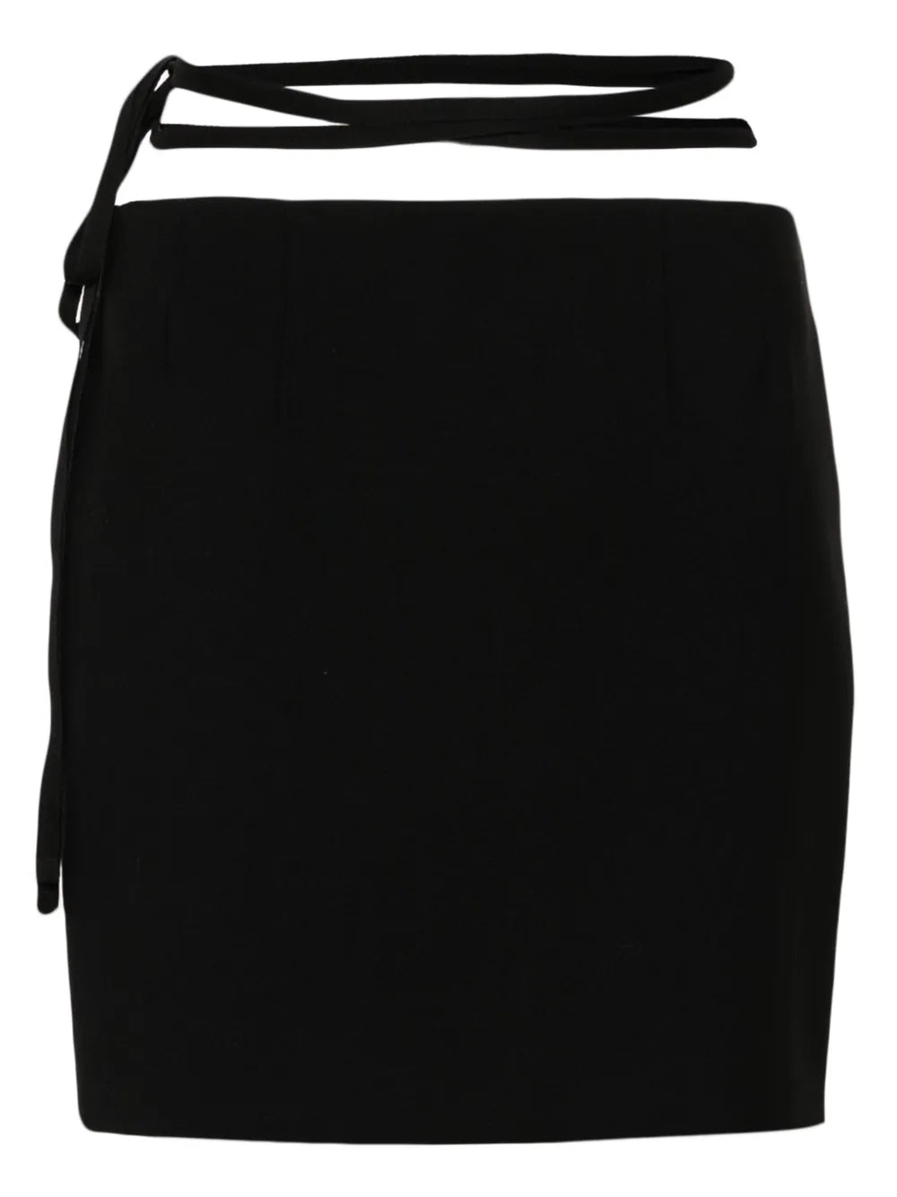 Asymmetric Wrap Mini Skirt