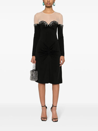 Panelled-Design Dress