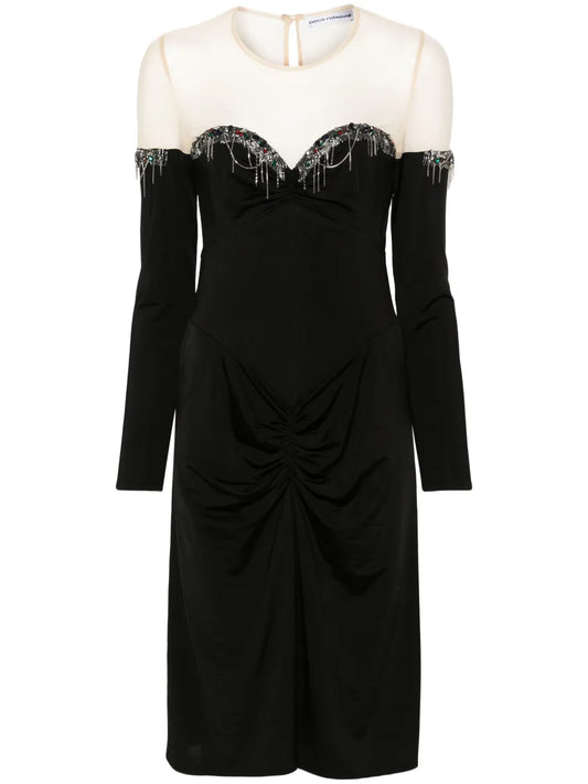 Panelled-Design Dress