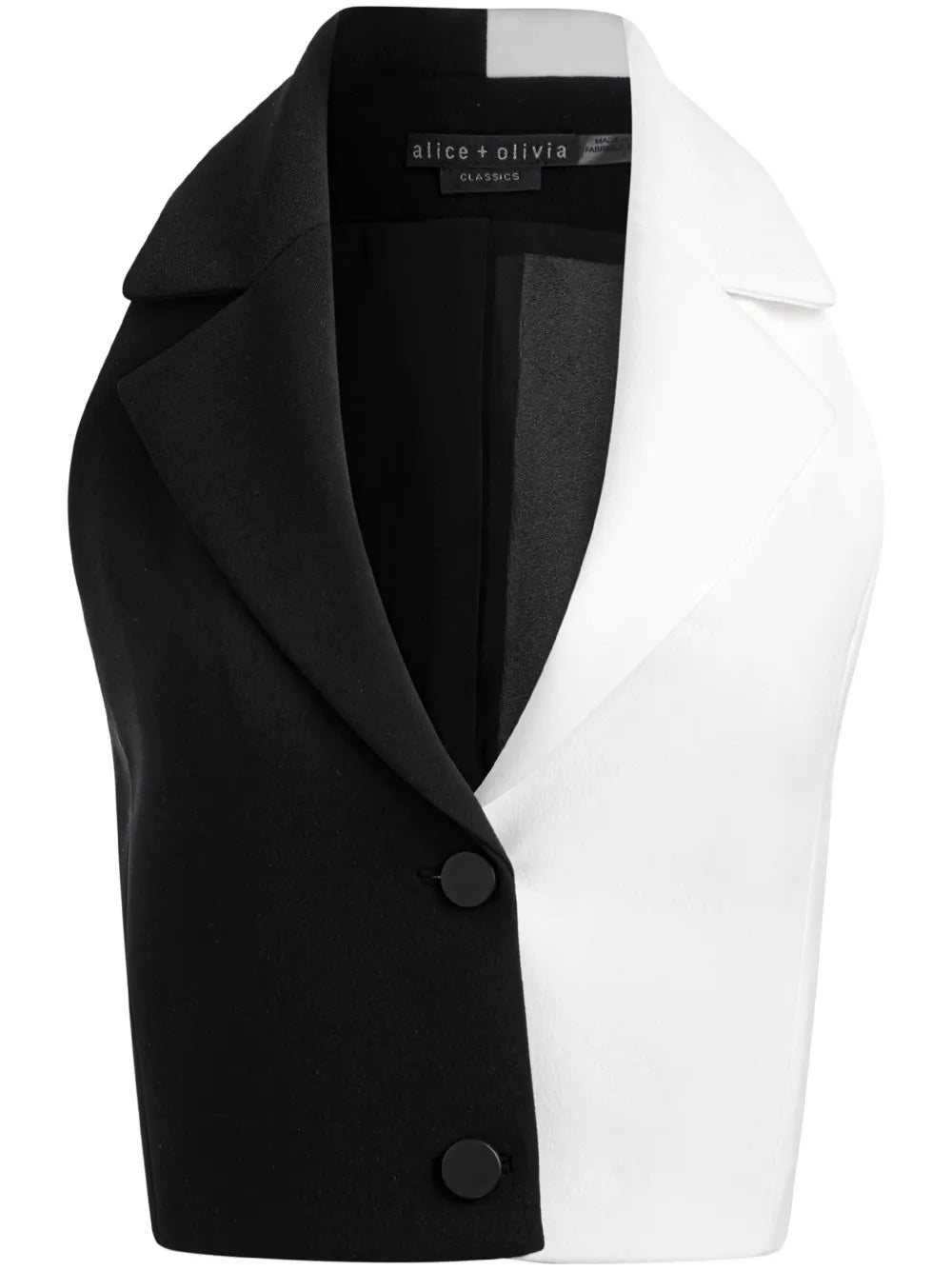 Meri Colour-Block Cropped Vest