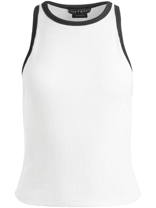 Mirtha Ribbed Racerback Tank Top