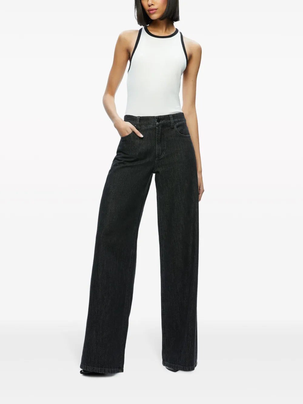 Mirtha Ribbed Racerback Tank Top