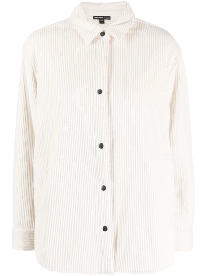 Drop-Shoulder Corduroy Shirt Jacket