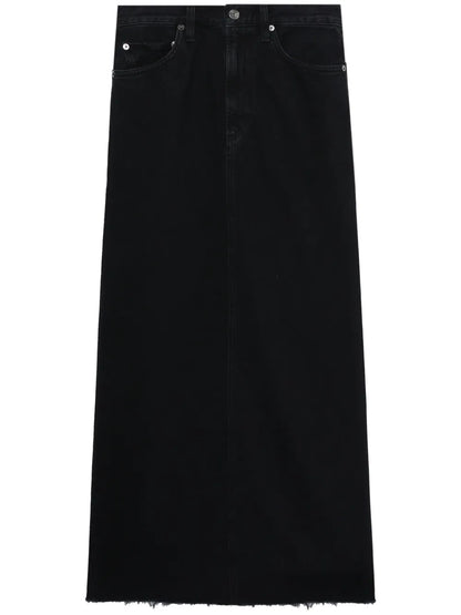 Hilla Denim Maxi Skirt