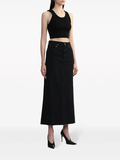 Hilla Denim Maxi Skirt