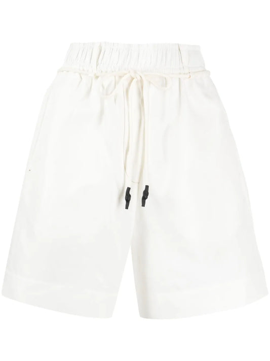 Drawstring High-Waisted Shorts