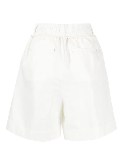 Drawstring High-Waisted Shorts