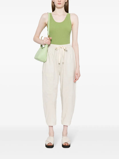 Drawstring Cropped Trousers