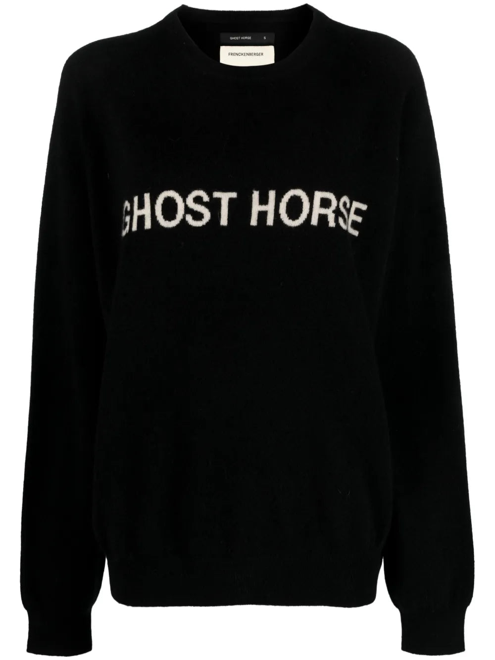 Slogan Intarsia-Knit Cashmere Jumper