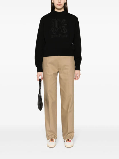 Monogram Statement Cotton Sweatshirt