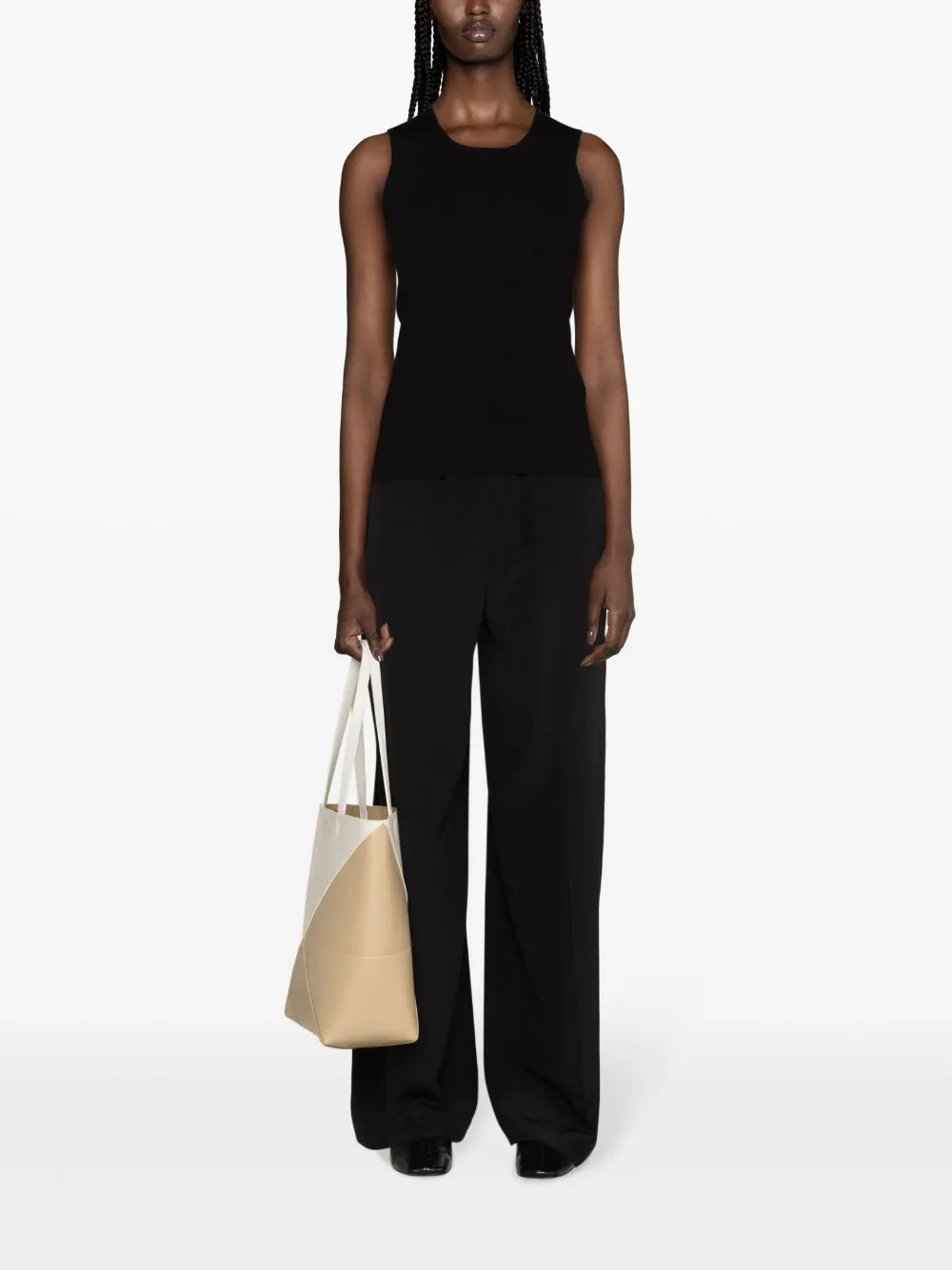High-Waisted Silk Palazzo Pants