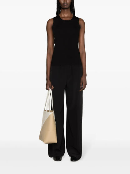 High-Waisted Silk Palazzo Pants