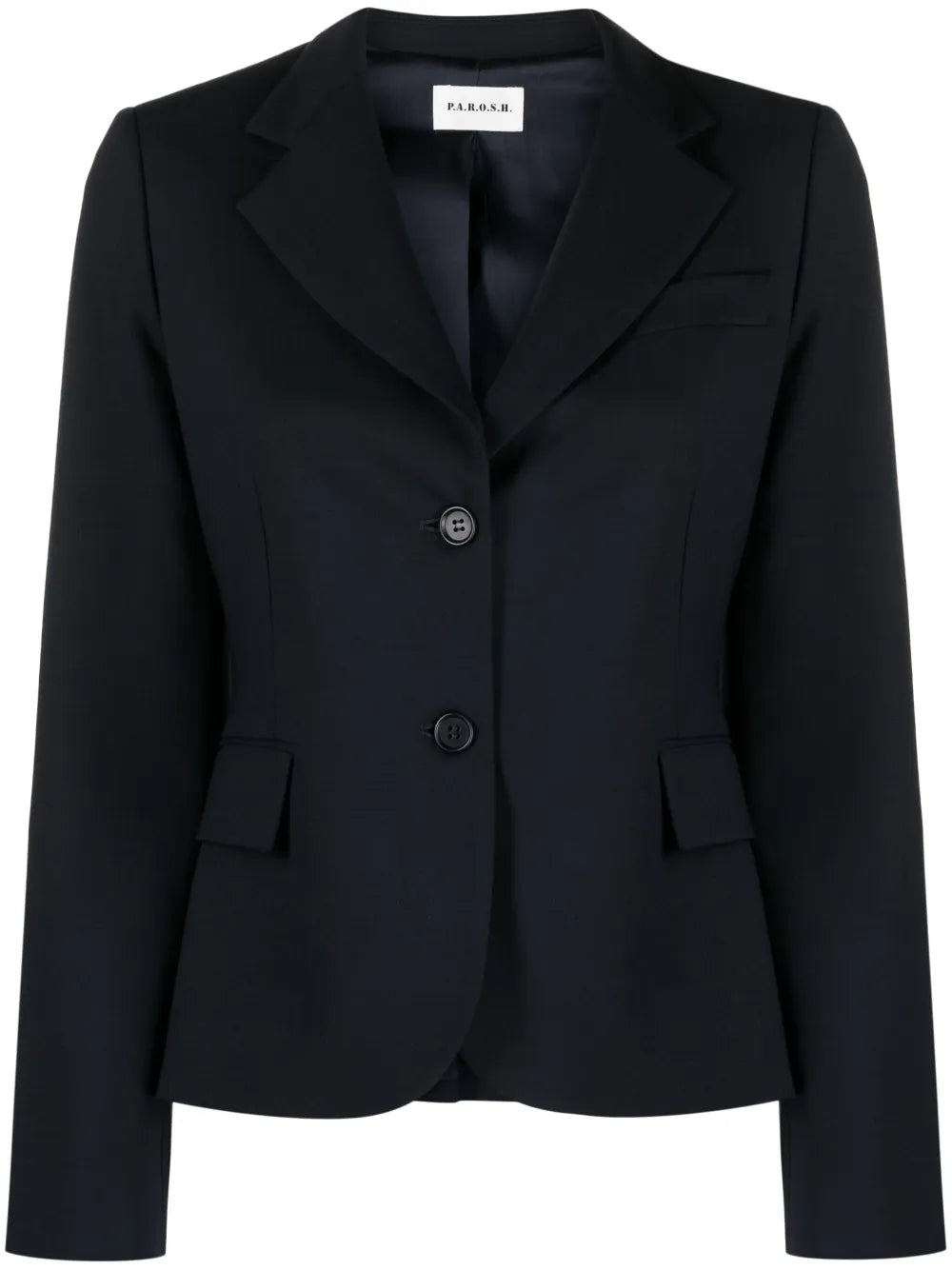 Notched-Lapels Single-Breasted Blazer