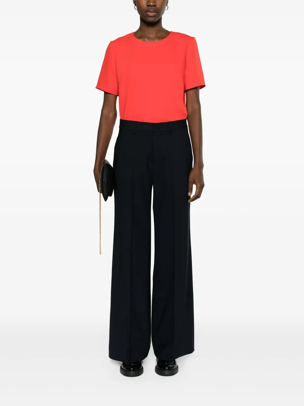 High-Waist Wide-Leg Trousers