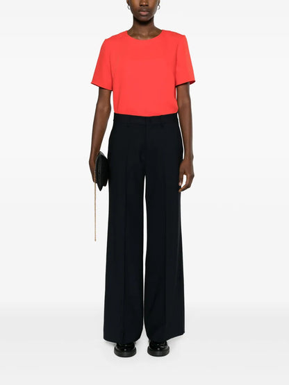 High-Waist Wide-Leg Trousers