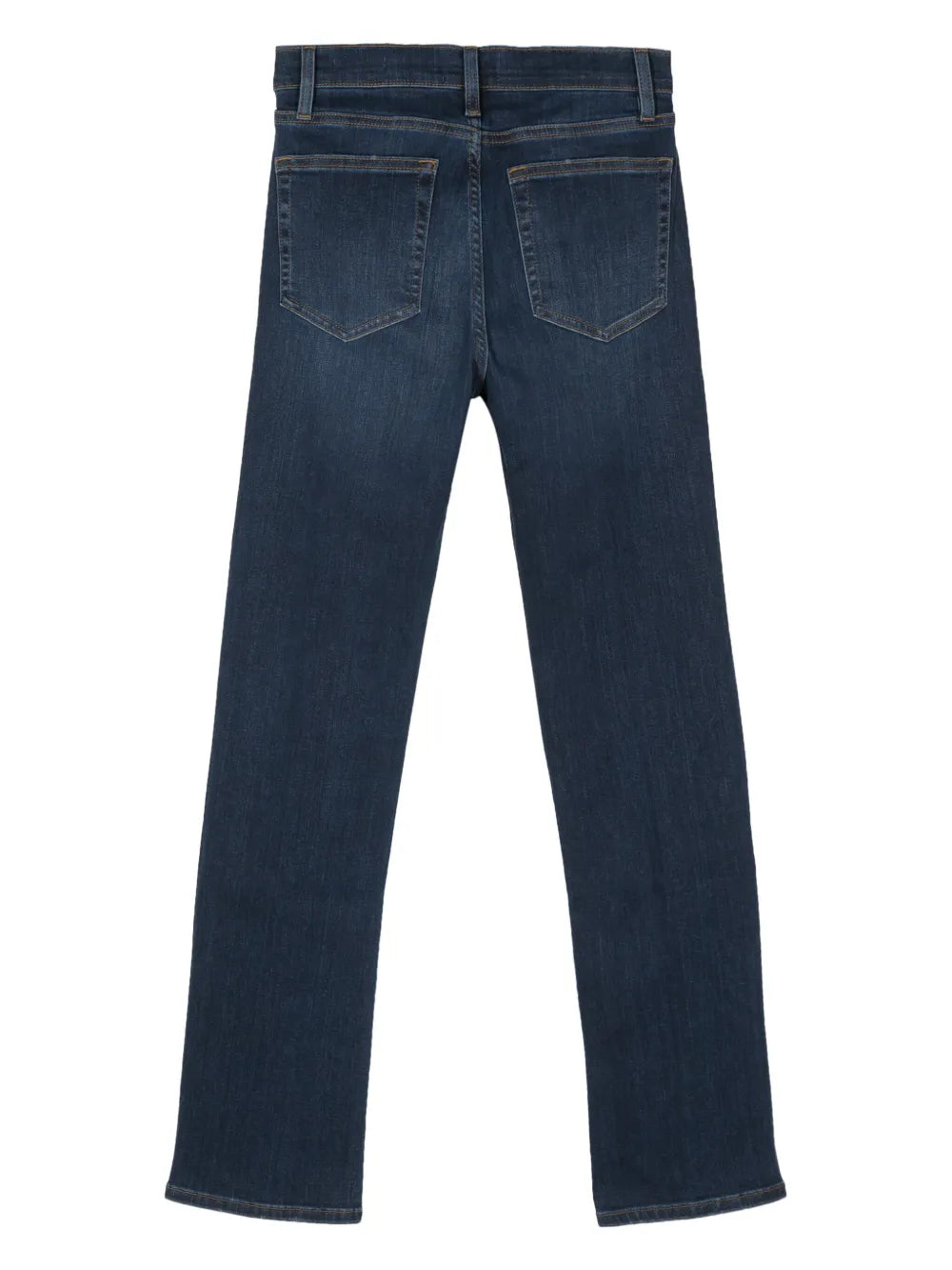 Whiskering-Effect Straight-Leg Jeans