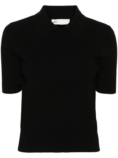 Knitted Polo Top