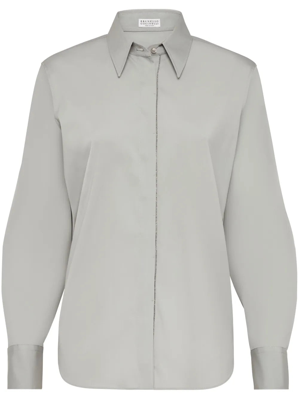 Spread-Collar Long-Sleeve Shirt